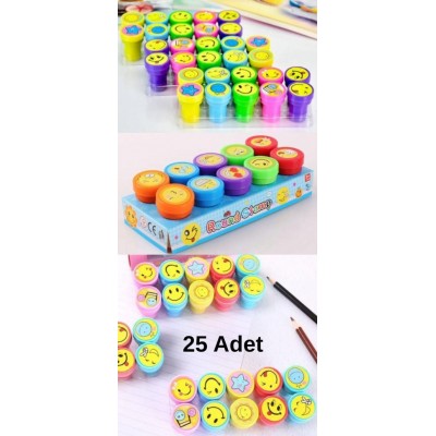 25 Adet Nostaljik Eğitici Mühür-Istampa