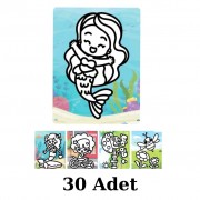Kum Boyama Seti 30 Adet A4 Boyutunda (27x20 )