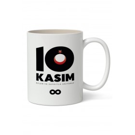 10 Kasım Mustafa Kemal Atatürk Tasarımlı Kupa Bardak Baskılı Kahve Kupa Bardak Model 3