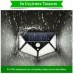 100 Led'li Solar Hareket Sensörlü Su Geçirmez Duvar Lambası