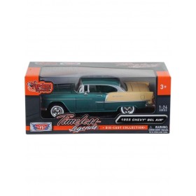 Metal 1955 Chevy Bel Air Yeşil 1:24 Ölçek