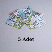 Kum Boyama Seti 5 Adet A4 Boyutunda (27x20 )
