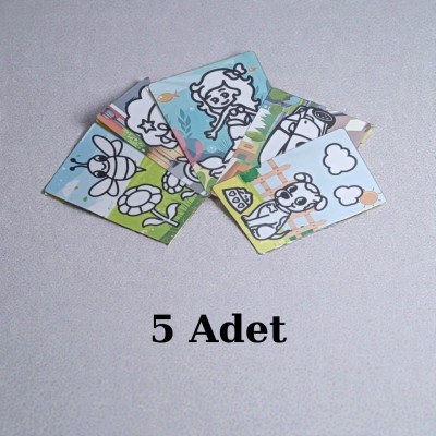 Kum Boyama Seti 5 Adet A4 Boyutunda (27x20 )