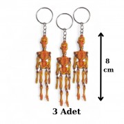 3 Adet İskelet Anahtarlık