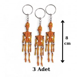 3 Adet İskelet Anahtarlık