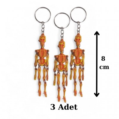 3 Adet İskelet Anahtarlık