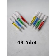 48 Adet 0.7 Uçlu Şırınga Kalem