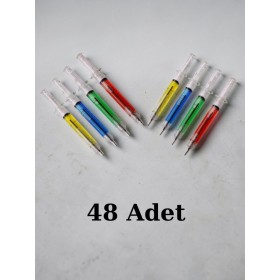 48 Adet 0.7 Uçlu Şırınga Kalem