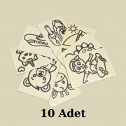 Kum Boyama Seti A5 Boyutunda (20x13.5) 10 Adet 