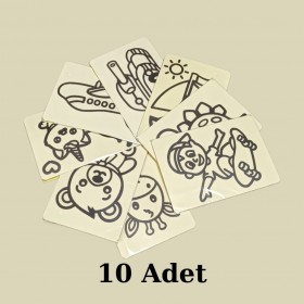 Kum Boyama Seti A5 Boyutunda (20x13.5) 10 Adet 