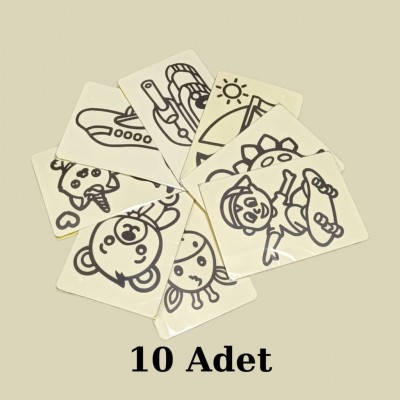 Kum Boyama Seti A5 Boyutunda (20x13.5) 10 Adet 