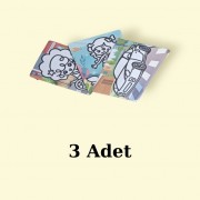 Kum Boyama Seti 3 Adet A4 Boyutunda (27x20 )