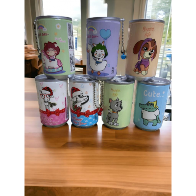 Sevimli Teneke Kutu Görünümlü Islak Mendil Anahtarlık Çanta Süsü 1 Adet