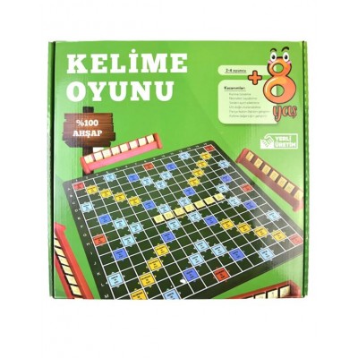 Ahşap Kelime Türetme Oyunu Büyük Boy ( 32,5x32,5 Cm )