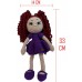 Amigurumi Organik Oyuncak-Uyku Arkadaşı -Örme Mor Bebek