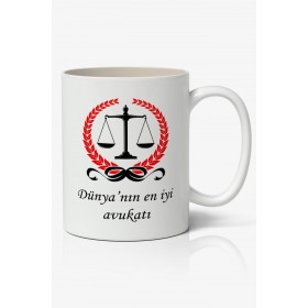 Avukatlar Günü Temalı Baskılı Kupa Bardak Baskılı Kahve Kupa Bardak-3