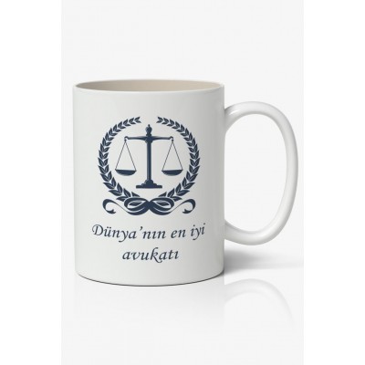 Avukatlar Günü Temalı Baskılı Kupa Bardak Baskılı Kahve Kupa Bardak-4
