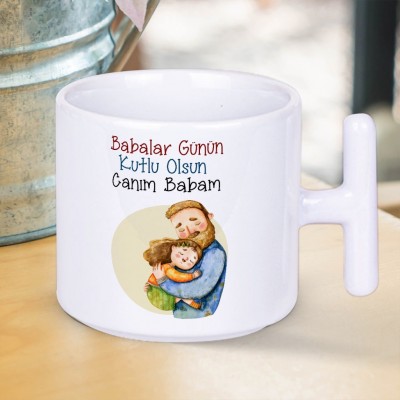 Babalar Günün Kutlu Olsun Canım Babam Baskılı Babalar Gününe Özel Hediyelik T Kupa Bardak