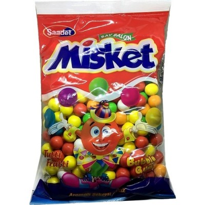 Cikletler - Tutti Frutti Aromalı Misket Sakız / Otomat Sakızı 1 kg (222 Adet)