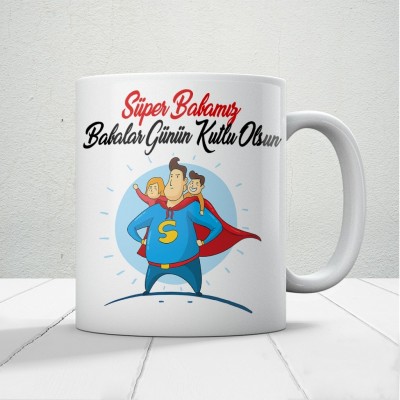 Süper Babamız Baskılı Babalar Günü Kupa Bardak Kahve Kupa Bardak-2