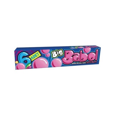 Cikletler - Big Babol Stick Tutti Frutti 18'li x 25 gr