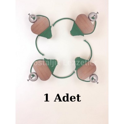 Nostaljik Oyun Keyfi: 1 Adet Boyanabilir Ahşap Topaç