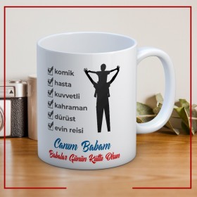 Canım Babam Baskılı Babalar Günü Kupa Bardak -16