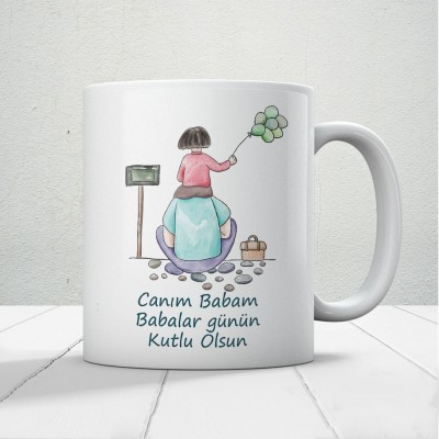 Canım Babam Baskılı Babalar Günü Kupa Bardak Kahve Kupa Bardak-26