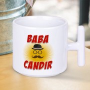 Baba Candır Yazılı Babalar Gününe Özel Hediyelik T Kupa Bardak