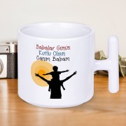 Babalar Günün Kutlu Olsun Canım Babam Baskılı Babalar Günü T Kupa Bardak