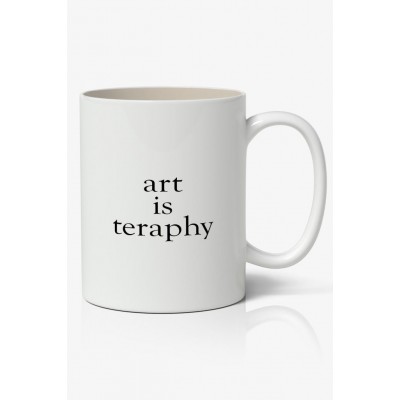 Art is Treaphy Kupa Bardak Baskılı Kahve Kupa Bardak