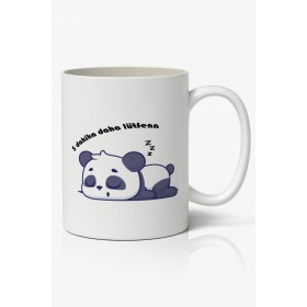 Uykucu Panda Baskılı Kupa Bardak Kahve Kupa Bardak