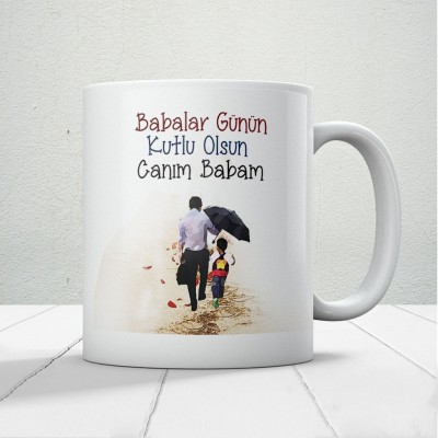 Canım Babam Baskılı Babalar Günü Kupa Bardak Kahve Kupa Bardak-3
