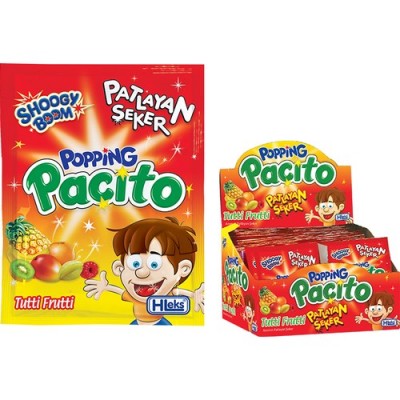 Nostaljik Şekerlemeler - Hleks Shoogy Boom Tutti Frutti Pat layan Şeker