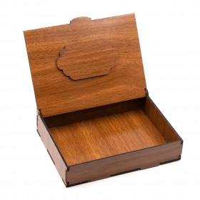 Ceviz Ahşap Slim Kutu