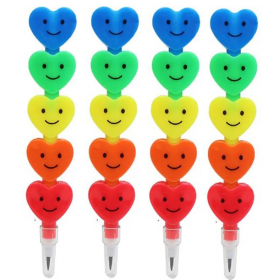 Emoji Yumurtlayan Kalp Kurşun Kalem 4 Grup 20 Uç