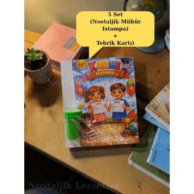 Karne Hediyesi 5 Set Nostaljik Mühür (Istampa) ve Tebrik Kartı
