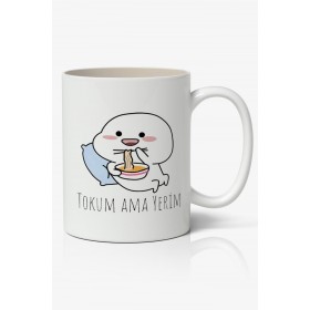 Tokum Ama Yerim Yazılı Baskılı Kupa Bardak - Baskılı Kahve Kupa Bardak