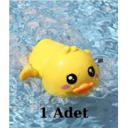 Kurmalı 1 Adet Yüzen Ördek Banyo Oyuncağı