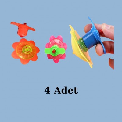 Kurmalı Topaç Çiçek Model (4 Adet)