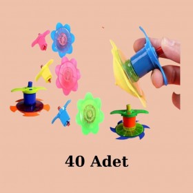 Kurmalı Topaç Çiçek Model (40 Adet)