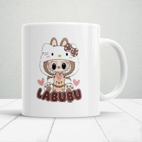 Sevimli Canavar Labubu Baskılı Hediyelik Kupa Mod1