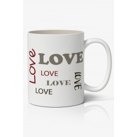 Love Baskılı Kupa Bardak Kahve Kupa Bardak