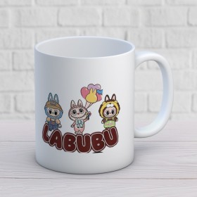 Labubu Baskılı Hediyelik Kupa Mod4