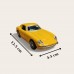 1966 Ferrari Sarı 275 GTB Metal Diecast Çek Bırak Model Araba