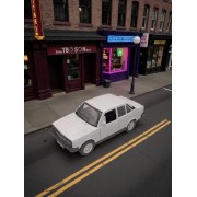 Metal Araba Çek Bırak Murat 131 Beyaz Sesli ve Işıklı ( 1/36 Ölçek )