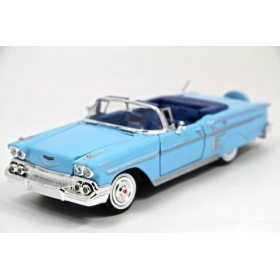 1958 Chevrolet Impala Mavi 1/24 Model Araba