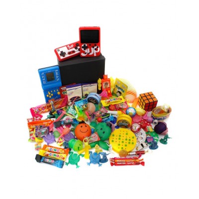 Nostaljik Oyuncaklar - Nostaljik Bakkal Özel Gıda Ve Oyuncak Kutusu , Mavi Tetris Ve Atarili