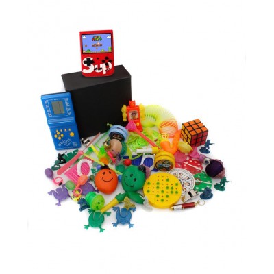 Nostaljik Oyuncaklar - Nostaljik Bakkal Özel Mavi Tetris Ve Kırmızı Nostaljik Atari Oyuncak Kutusu