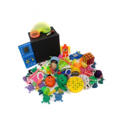 Nostaljik Oyuncaklar - Nostaljik Bakkal Özel Oyuncak Kutusu Mavi Tetrisli